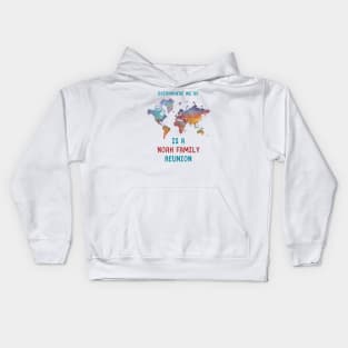 Noah Family Reunion color Kids Hoodie